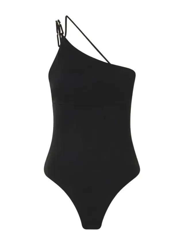 Max Mara Beachwear One-shoulder Embellished Swimsuit