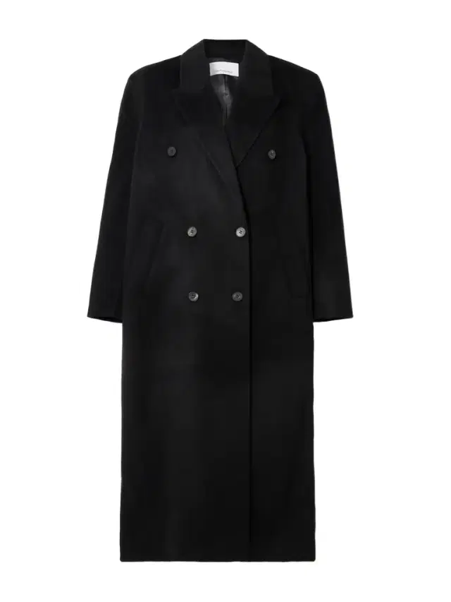 Gaia Oversized Double-breasted Wool-blend Coat