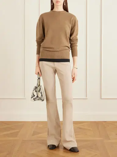 STOULS Pawlonia Suede Flared Pants | Thumbnail 2