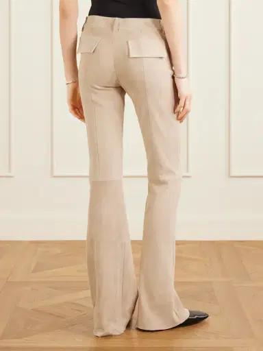 STOULS Pawlonia Suede Flared Pants | Thumbnail 4
