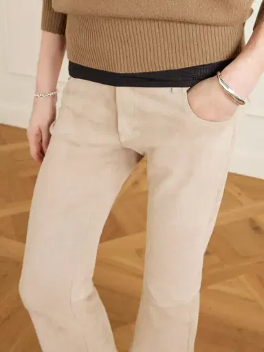 STOULS Pawlonia Suede Flared Pants | Thumbnail 5