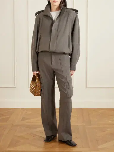 The Frankie Shop Kelly Belted Woven Wide-leg Cargo Pants | Thumbnail 2