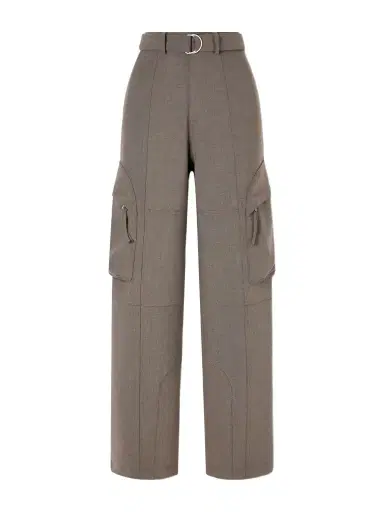The Frankie Shop Kelly Belted Woven Wide-leg Cargo Pants | Thumbnail 1