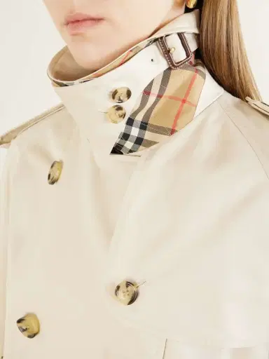 Burberry Haltye Double-breasted Belted Cotton-gabardine Cropped Trench Jacket | Thumbnail 5 Burberry Haltye Double-breasted Belted Cotton-gabardine Cropped Trench Jacket | Thumbnail 5