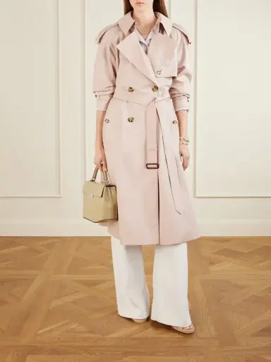 Burberry Fitzorvia Double-breasted Belted Cotton-gabardine Trench Coat | Thumbnail 2 Burberry Fitzorvia Double-breasted Belted Cotton-gabardine Trench Coat | Thumbnail 2