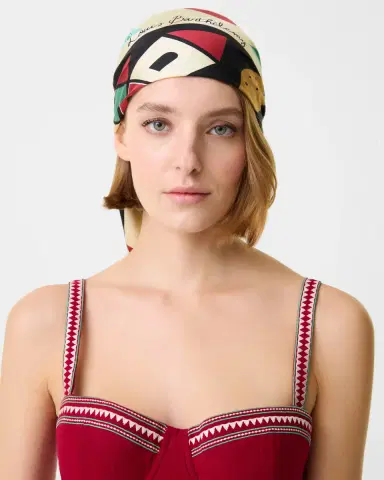 Emporio Sirenuse Foulard in Louis Barthélemy Print | Thumbnail 2 Emporio Sirenuse Foulard in Louis Barthélemy Print | Thumbnail 2