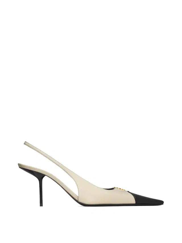 Smooth Leather Babylone Breteuil Slingback Pumps