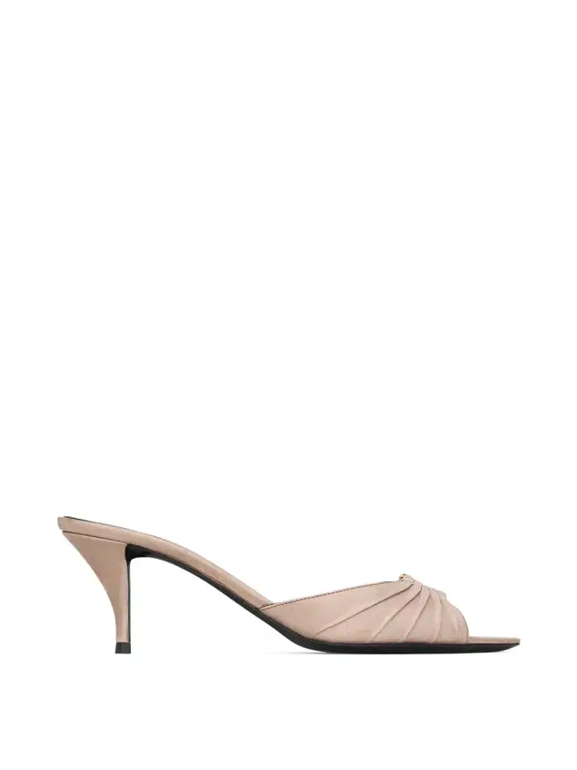Saint Laurent Smooth Leather Babylone Mules