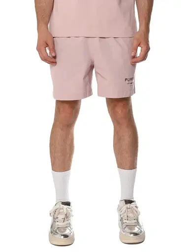 Purple Brand Men's All Around Logo Shorts | Thumbnail 1 Purple Brand Men's All Around Logo Shorts | Thumbnail 1