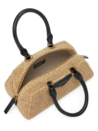 Givenchy Women's Mini Antigona East-West Top Handle Bag in Sponge Raffia | Thumbnail 3