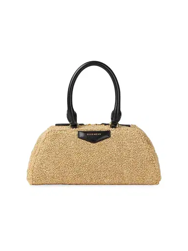 Givenchy Women's Mini Antigona East-West Top Handle Bag in Sponge Raffia | Thumbnail 1