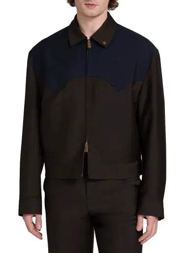 Versace Men's Western Wool-Mohair Jacket | Thumbnail 3 Versace Men's Western Wool-Mohair Jacket | Thumbnail 3