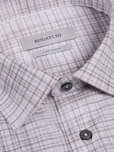 Bugatchi Men's Miles Ooohcotton Short-Sleeve Shirt - Limestone - Size Medium | Thumbnail 5
