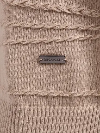 Bugatchi Men's Cotton-Silk Crewneck Sweater - Sand - Size XXL | Thumbnail 6 Bugatchi Men's Cotton-Silk Crewneck Sweater - Sand - Size XXL | Thumbnail 6