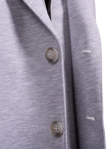 Bugatchi Men's Cotton Hooded Bib Blazer - Platinum - Size 46 | Thumbnail 6 Bugatchi Men's Cotton Hooded Bib Blazer - Platinum - Size 46 | Thumbnail 6