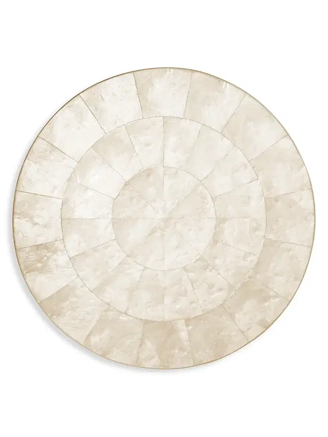 Kim Seybert Round Capiz Placemat - Natural