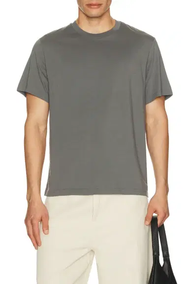 Frame Short Sleeve Light Cotton Tee | Thumbnail 3