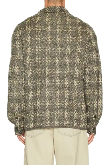 Guest In Residence Plaid Linen Blend Work Shirt | Thumbnail 4