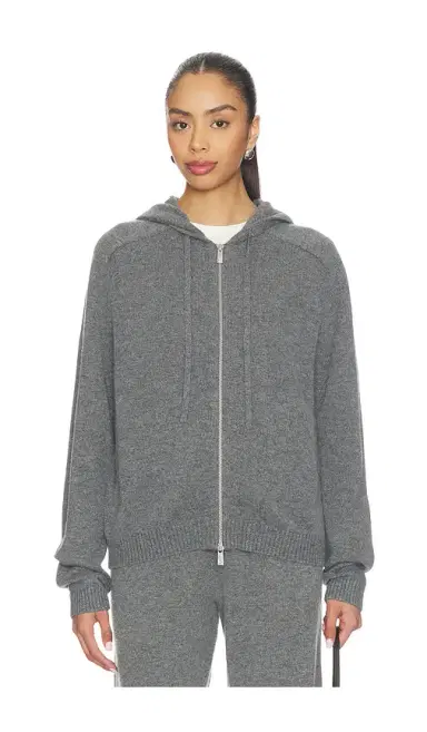 EAVES Milah Wool Cash Zip Up | Thumbnail 2