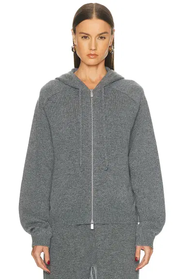 EAVES Milah Wool Cash Zip Up | Thumbnail 3