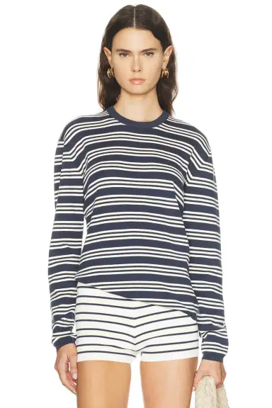 EAVES Cydnee Striped Oversized Sweater | Thumbnail 3 EAVES Cydnee Striped Oversized Sweater | Thumbnail 3