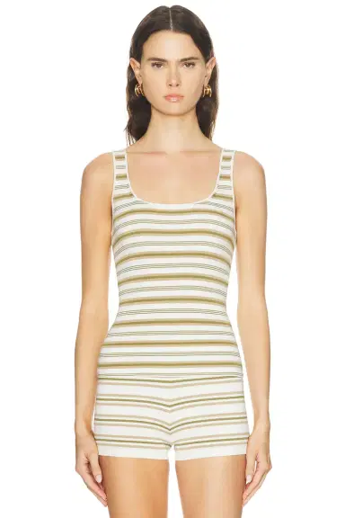 EAVES Cydnee Striped Knit Tank | Thumbnail 3 EAVES Cydnee Striped Knit Tank | Thumbnail 3