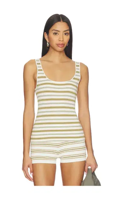EAVES Cydnee Striped Knit Tank | Thumbnail 1 EAVES Cydnee Striped Knit Tank | Thumbnail 1