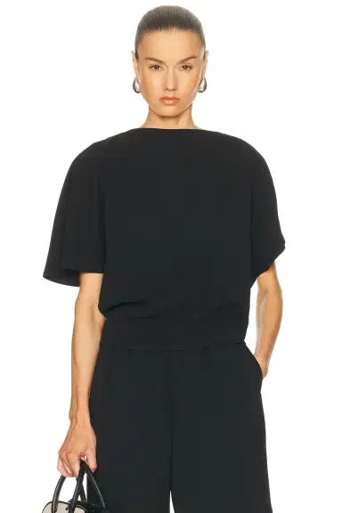 EAVES Greta Polished Crepe Top | Thumbnail 3 EAVES Greta Polished Crepe Top | Thumbnail 3