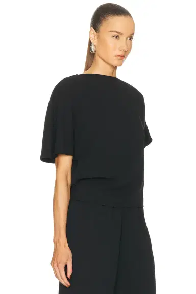 EAVES Greta Polished Crepe Top | Thumbnail 4 EAVES Greta Polished Crepe Top | Thumbnail 4