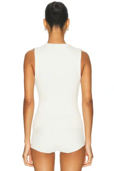 EAVES Susen Rib Knit V-neck Top | Thumbnail 5 EAVES Susen Rib Knit V-neck Top | Thumbnail 5