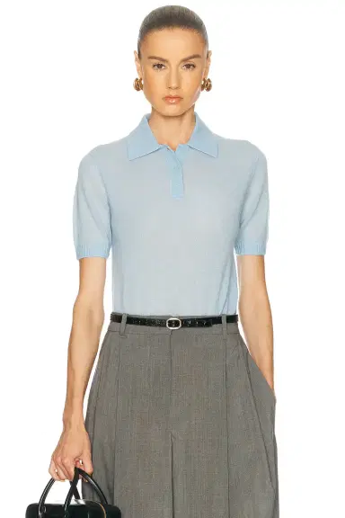 EAVES Emmery Light Knit Polo | Thumbnail 3