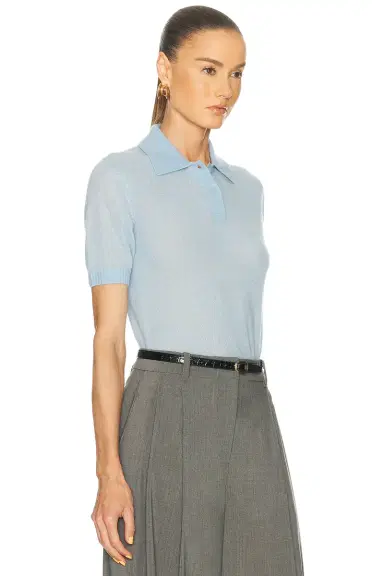 EAVES Emmery Light Knit Polo | Thumbnail 4