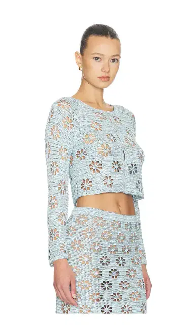 Calle Del Mar Floral Crochet Cardigan | Thumbnail 2 Calle Del Mar Floral Crochet Cardigan | Thumbnail 2