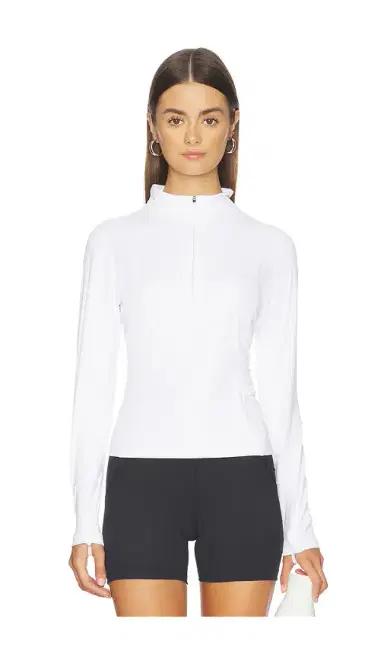 Halfdays Julie Ribbed 1/4 Zip Top | Thumbnail 1