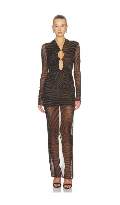 BLUMARINE Print Net Dress | Thumbnail 1