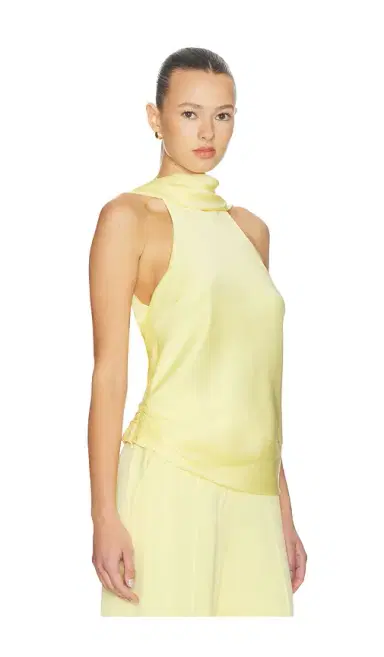 Simkhai Samira Satin Cape Top | Thumbnail 2