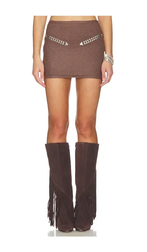 Understated Leather Moonshine Skirt