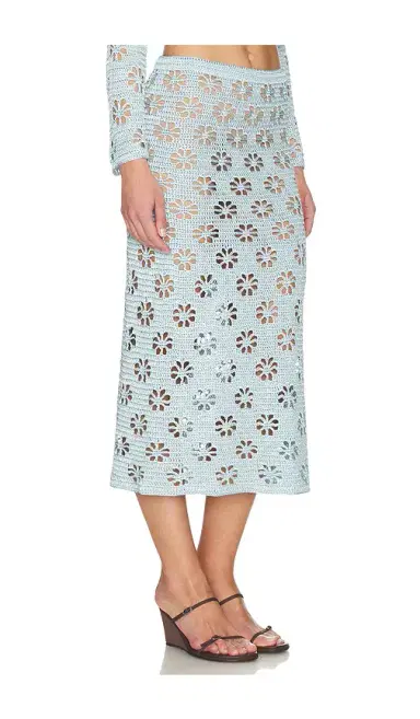 Calle Del Mar Floral Crochet Skirt | Thumbnail 2 Calle Del Mar Floral Crochet Skirt | Thumbnail 2