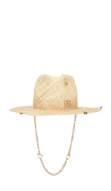 Ruslan Baginskiy Chain Strap Fedora Hat | Thumbnail 2