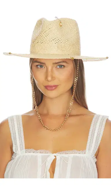 Ruslan Baginskiy Chain Strap Fedora Hat | Thumbnail 1