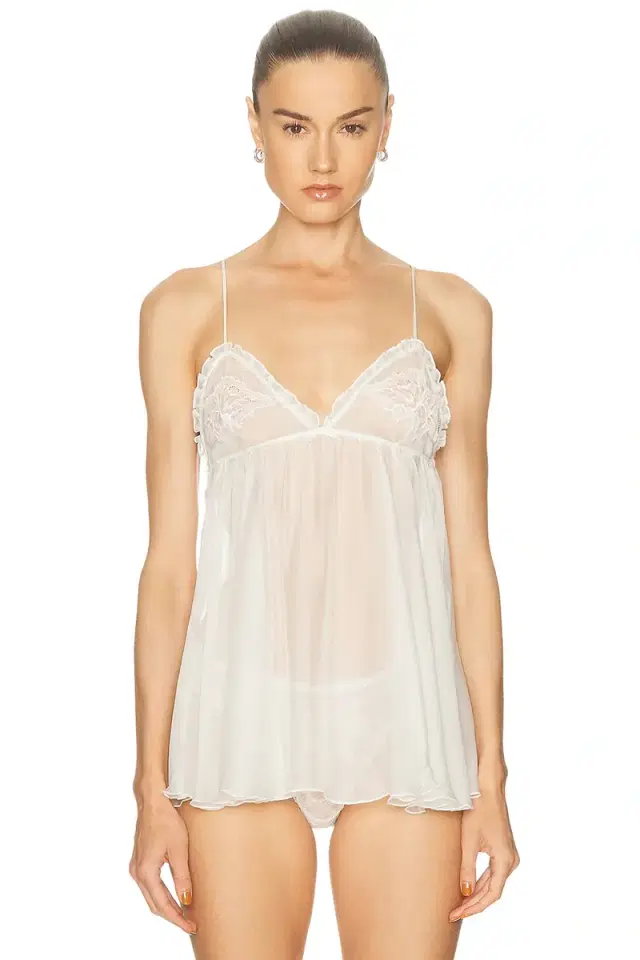 SKIMS Romance Lace Babydoll Slip Dress