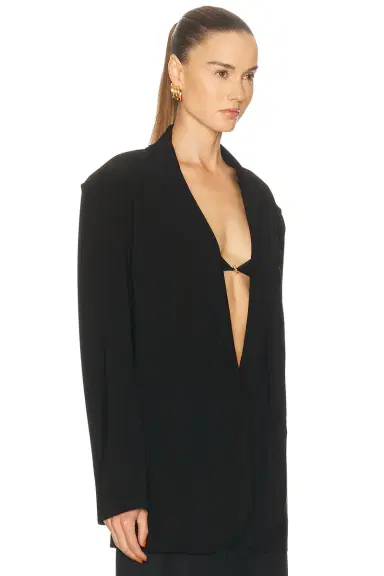 Norma Kamali Oversized Single Breasted Jacket | Thumbnail 3 Norma Kamali Oversized Single Breasted Jacket | Thumbnail 3