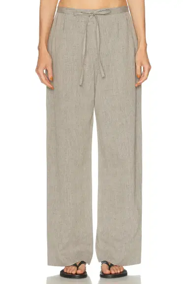 Loulou de Saison Clark Loose Fit Elastic Waist Pant | Thumbnail 1 Loulou de Saison Clark Loose Fit Elastic Waist Pant | Thumbnail 1