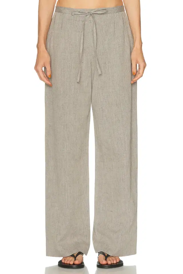 Loulou de Saison Clark Loose Fit Elastic Waist Pant