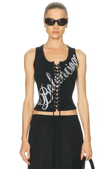 Balenciaga Lace Up Top | Thumbnail 1