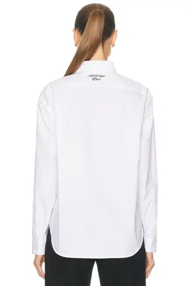 Balenciaga Cotton Poplin Top | Thumbnail 3 Balenciaga Cotton Poplin Top | Thumbnail 3
