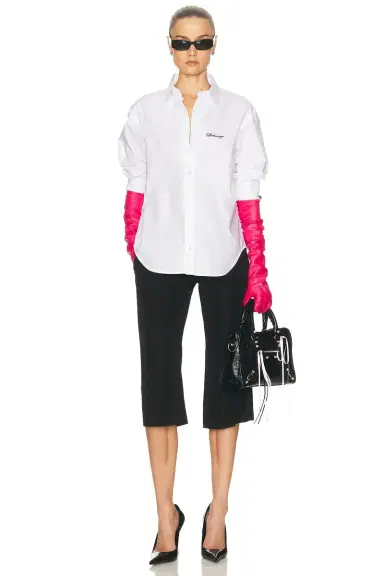 Balenciaga Cotton Poplin Top | Thumbnail 4 Balenciaga Cotton Poplin Top | Thumbnail 4