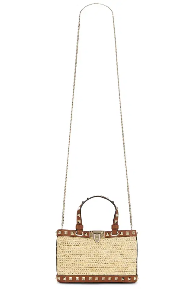 Valentino Garavani Rockstud Crochet Mini Bag
