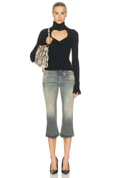 Balenciaga Lace Flared Capri | Thumbnail 5