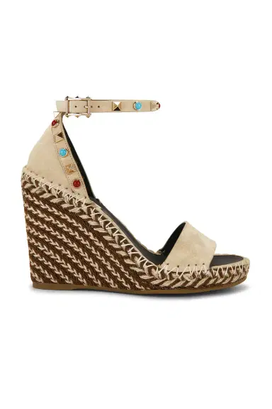 Valentino Garavani Rockstud Wedge Espadrille | Thumbnail 1 Valentino Garavani Rockstud Wedge Espadrille | Thumbnail 1
